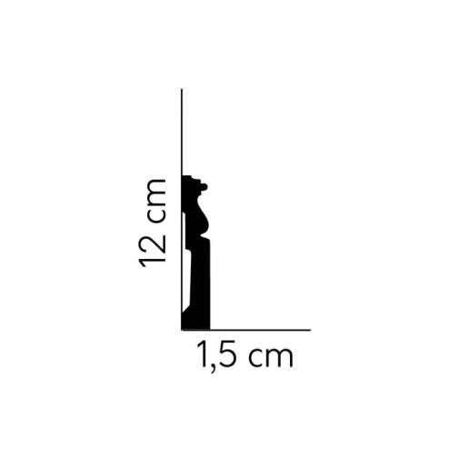 Plintă MD095 bucată (2m)