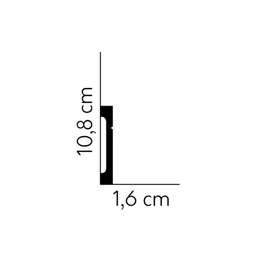 Plintă flexibilă MD356F bucată (2m)