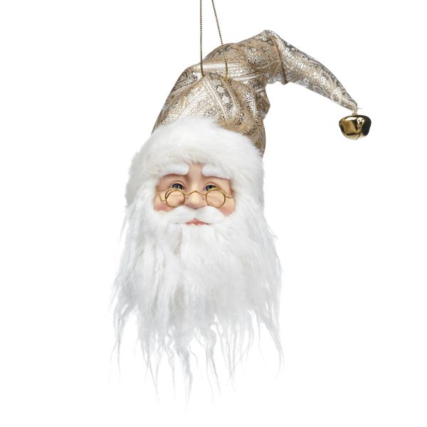 Ornament Pentru Brad Mos Craciun crem/sampanie 35.5cm