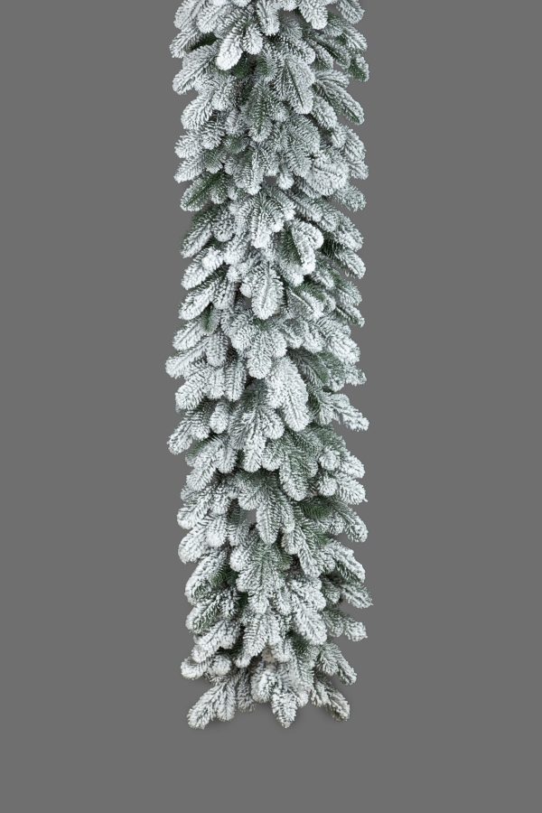 Ghirlanda Full 3D Cu Firul lung-Natural cu zapada 250 Cm