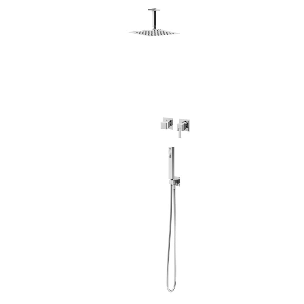 CON HORZ SHOWER CAP INOX 250MM CEIL 100MM HANDSHOWER 2 – ES