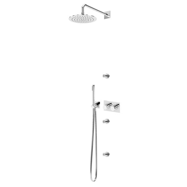 APA DE DUUS CON INOX 250MM 3 JETURI DUSC – VENUSQ – Cromado