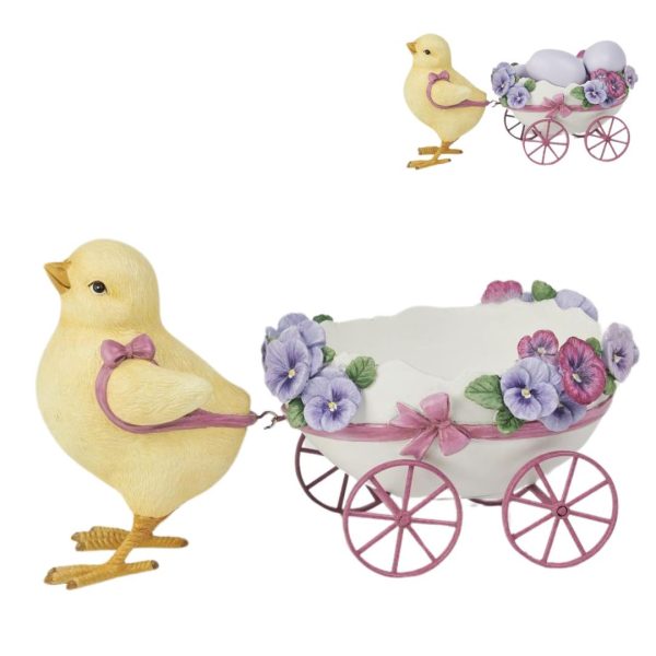 pansy peep cu cos de oua tt ylwhprpl 22cm