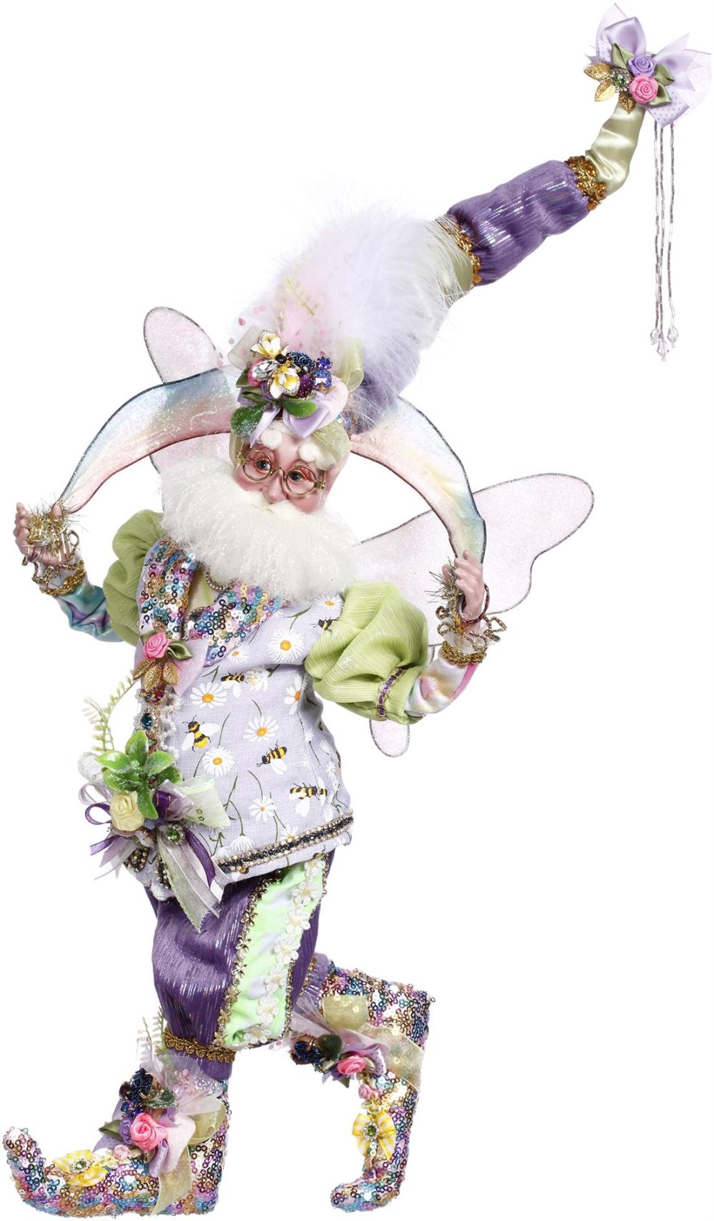 med over the rainbow fairy grnprpl 43cm