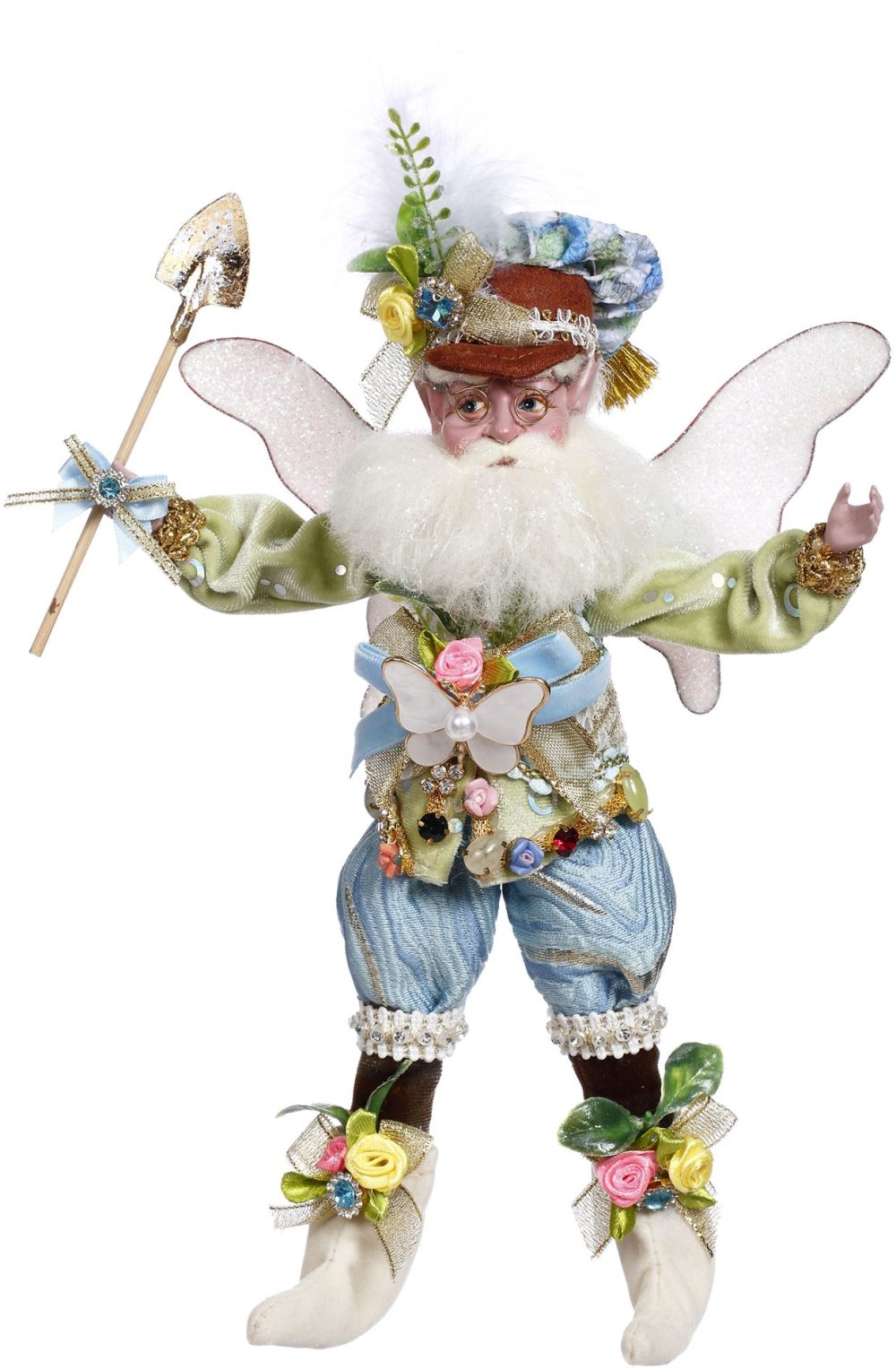 sm flower garden fairy grnblu 27cm