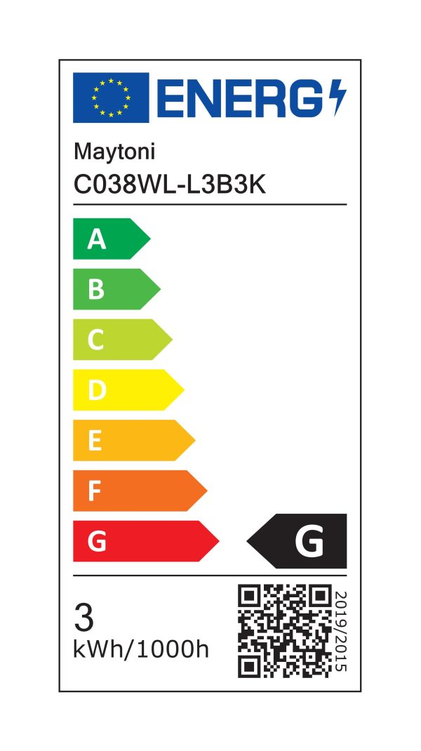 Corp de iluminat de perete C038WL-L3B3K