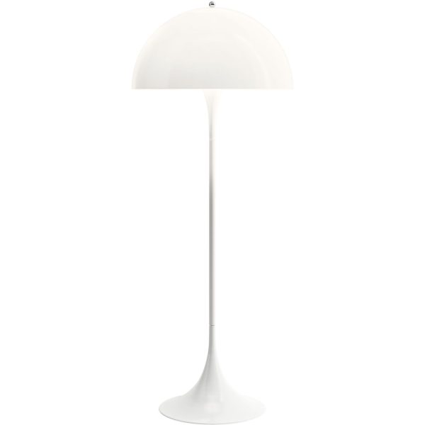 Lampă de podea Panthella, acril opal alb