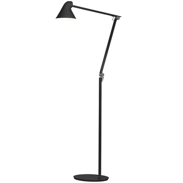 Lampă de podea NJP gri aluminiu