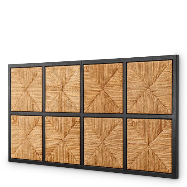 Tablie de pat Aruba cu finisaj clasic negru